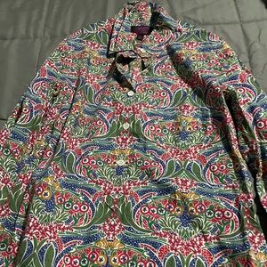 J crew liberty print shirt